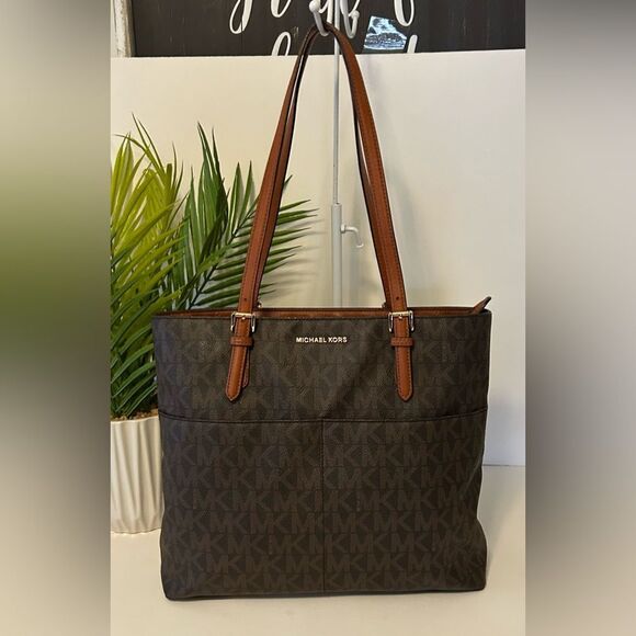 Michael Kors Brown Jet Set Tote Bag shoulder bag - Picture 1 of 9